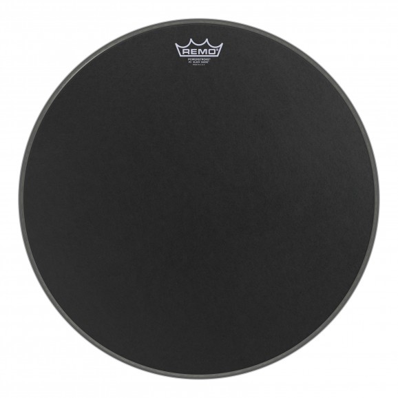 Remo 20" Black Suede Powerstroke P3 Front Resonant Bass Drumhead