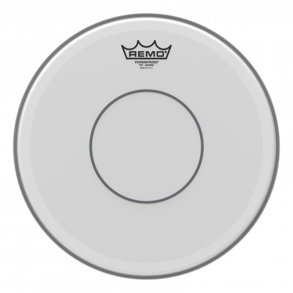 Remo 13" White Coated Powerstroke P77 Clear Dot Snare Batter Drumhead