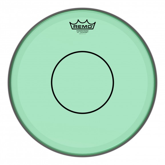 Remo 14" Colortone Green Powerstroke P77 Snare Batter Drumhead