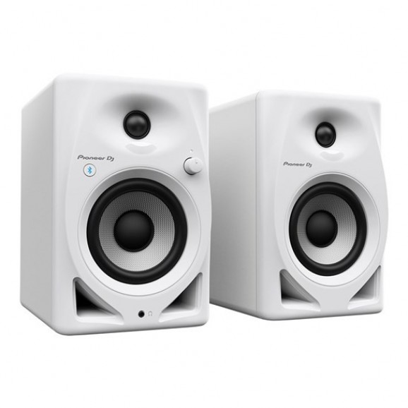 Pioneer DJ DM-40D-BT White 4” desktop monitor system with Bluetooth (White)