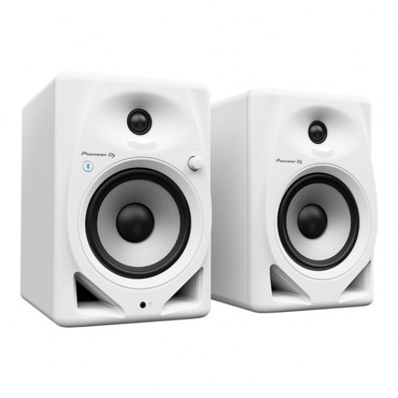 Pioneer DJ DM-50D-BT White 5” desktop monitor system with Bluetooth (White)