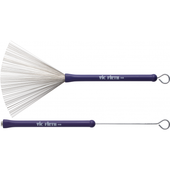 Vic Firth HB Heritage Purple Rubber Handle Wire Drum Brush