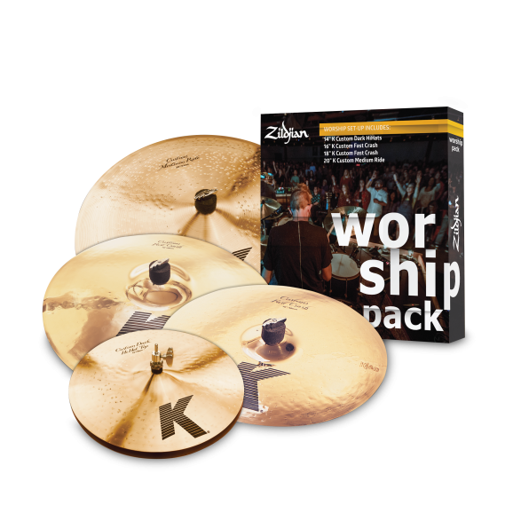 Zildjian KC0801W K Custom Worship Cymbal Pack 14/16/18/20