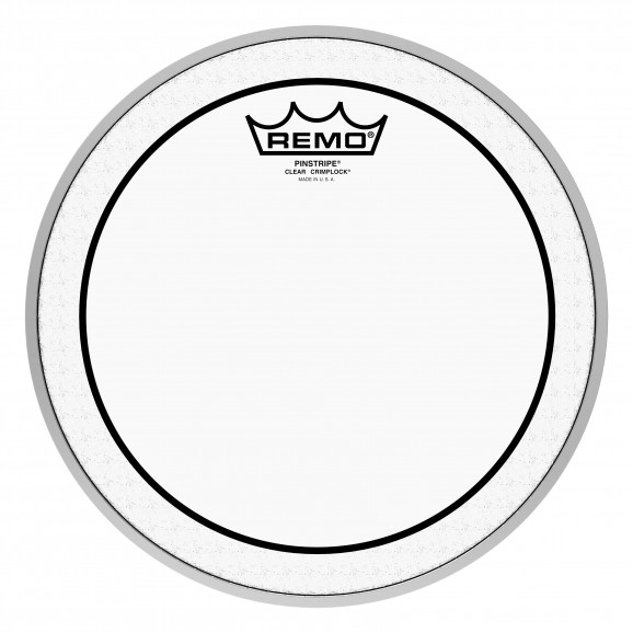 Remo 10" Clear Pinstripe Crimplock Marching Tom Drumhead