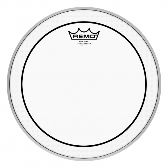 Remo 12" Clear Pinstripe Crimplock Marching Tom Drumhead