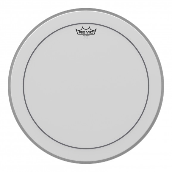 Remo 18" White Coated Pinstripe Bass Drumhead
