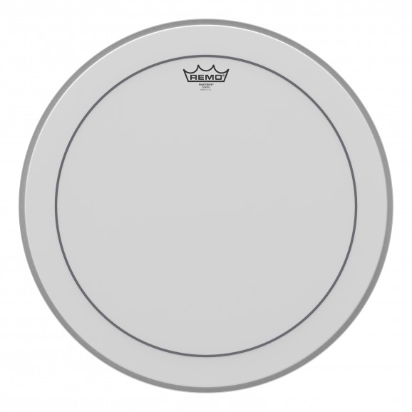 Remo 20" White Coated Pinstripe Bass Drumhead