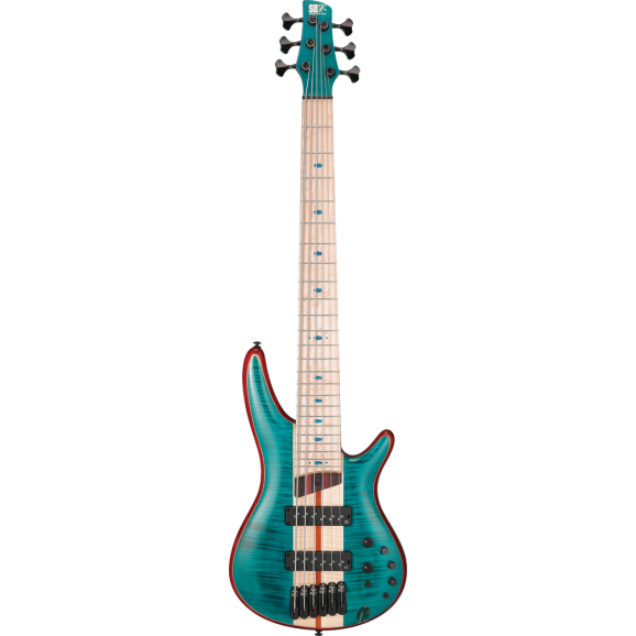 Ibanez SR1426BCGL 6 String Electric Bass Guitar Caribbean Green Low Gloss