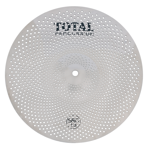 Total Percussion SRC13 13" Sound Reduction Crash Cymbal. Silver
