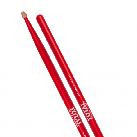Total Percussion 5A Red Drum Sticks with Natural tip