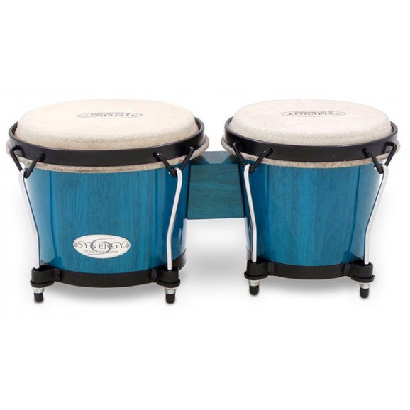 Toca 6" & 6-3/4" Synergy Series Wooden Bongos in Bahama Blue