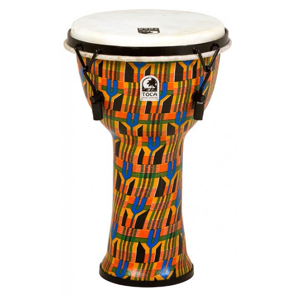 Toca Freestyle Series Mech Tuned Djembe 9" in Kente Cloth