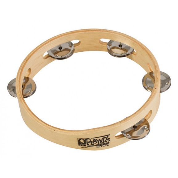 Toca Players Series 7-1/2" Wooden Tambourine with Single Row Of Jingles