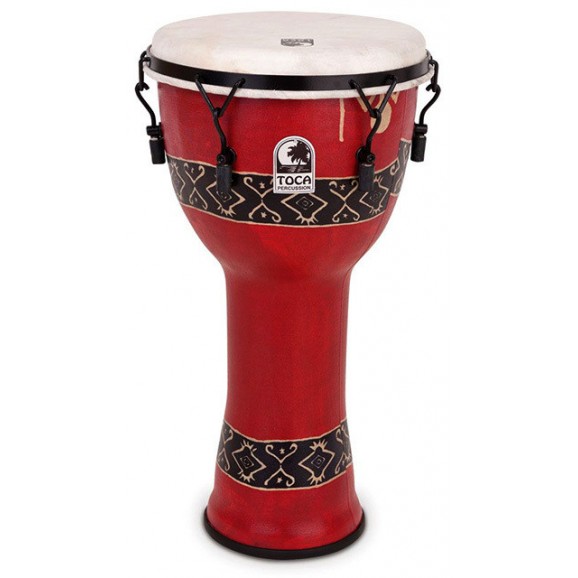 Toca Freestyle 2 Series Mech Tuned Djembe 10" in Bali Red