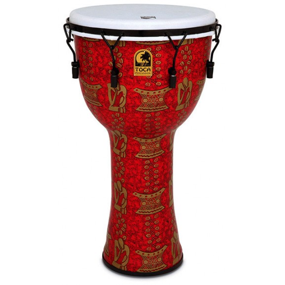 Toca Freestyle 2 Series Mech Tuned Djembe 14" in Thinker Pattern with Bag
