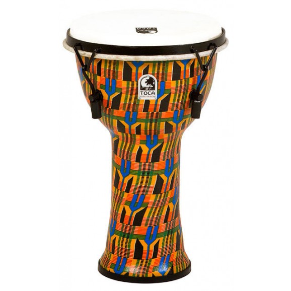 Toca Freestyle 2 Series Mech Tuned Djembe 9" in Kente Cloth