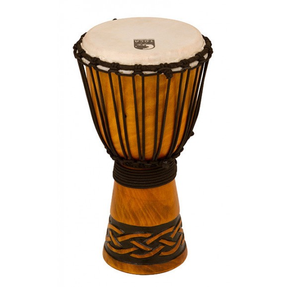 Toca Origins Series Wooden Djembe 8" Synthetic Head in Celtic Knot