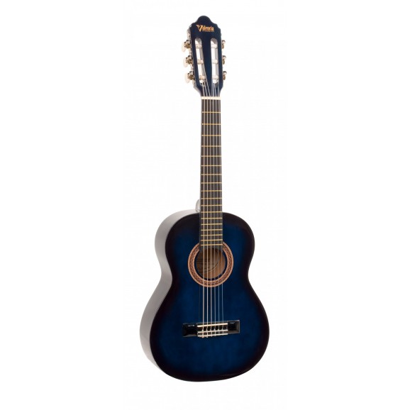 Valencia VC101BUS - 1/4 Size Classical Guitar - Gloss Blue Sunburst