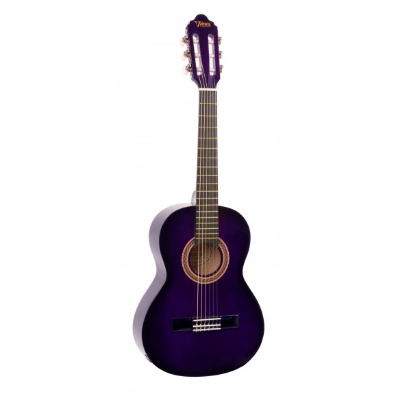 Valencia VC102PPS - 1/2 Size Classical Guitar - Gloss Purple Sunburst