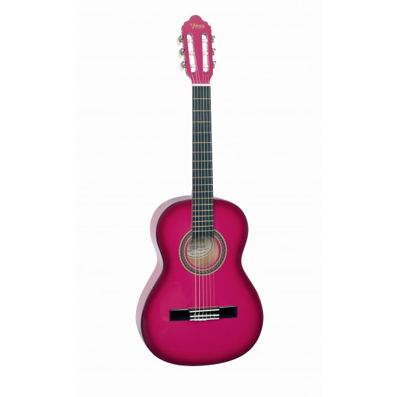 Valencia VC103PKS - 3/4 Size Classical Guitar - Gloss Pink Sunburst