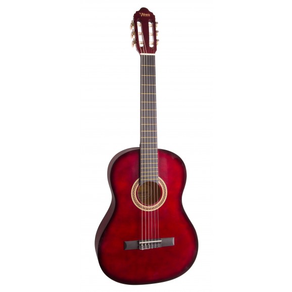 Valencia VC104RDS - Full Size Classical Guitar - Gloss Red Sunburst