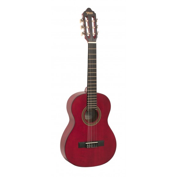 Valencia VC202TWR - 1/2 Size Classical Guitar - Satin Transparent Wine Red