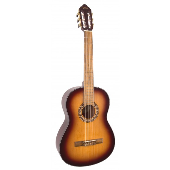 Valencia VC304ASB - Full Size Classical Guitar - Satin Antique Sunburst