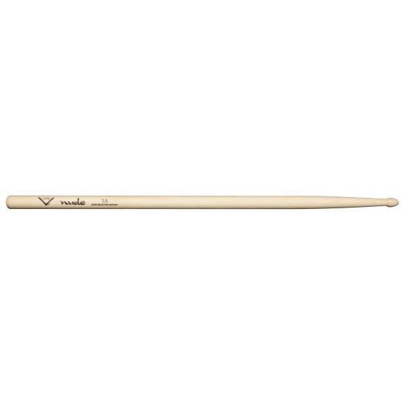 Vater 1A Nude Series Wood Tip Hickory Drum Sticks