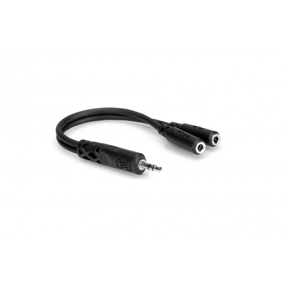 Hosa - YMM-232 - Y Cable, 3.5 mm TRS to Dual 3.5 mm TRSF