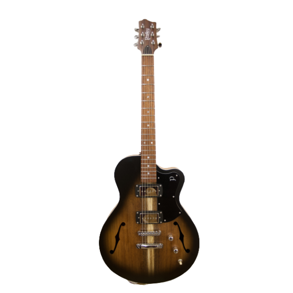 Pratley SH90-VB Semi-Hollow Electric Guitar in Vintage Burst