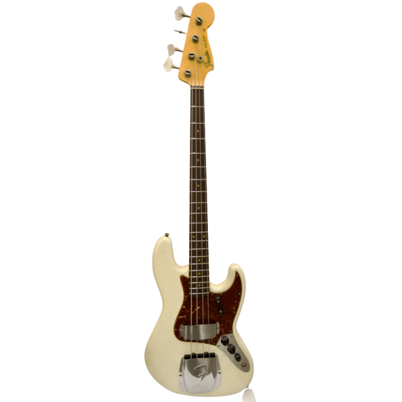 Fender Custom Shop '62 Jazz Bass Relic Aged Olympic White  