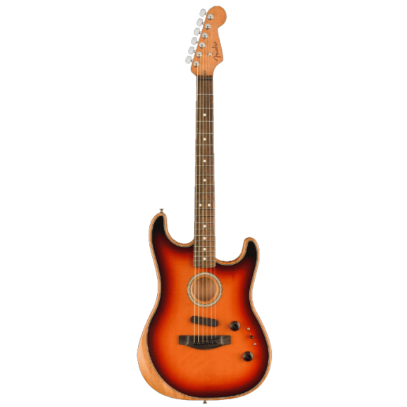 Fender American Acoustasonic Stratocaster Acoustic Electric Guitar in Sunburst