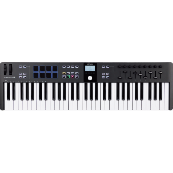 Arturia KeyLab Essential 61 MK3 MIDI Controller Keyboard Black 