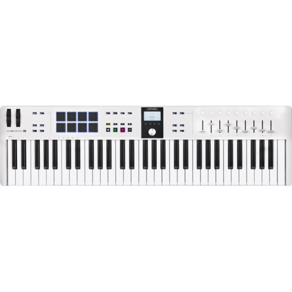 Arturia KeyLab Essential 61 MK3 MIDI Controller Keyboard White