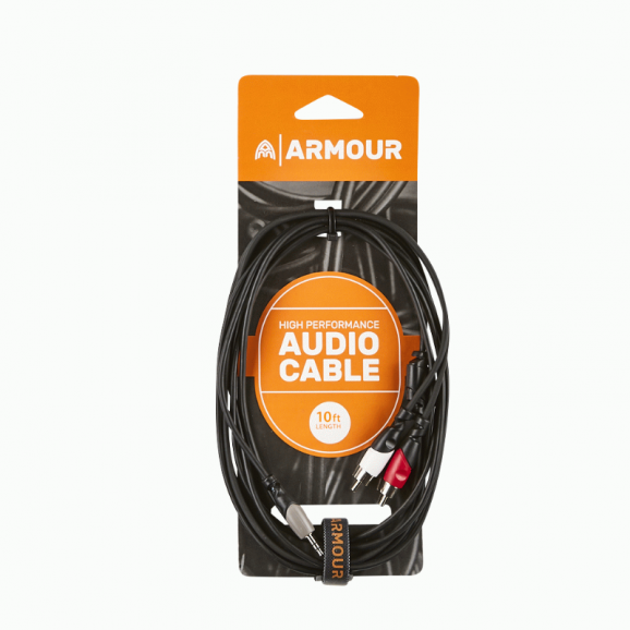 Armour RCA29S 1/8" STEREO (3.5mm Aux) to 2 X RCA