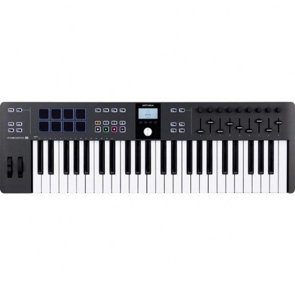Arturia KeyLab Essential 49 MK3 Universal MIDI Controller Keyboard Black 