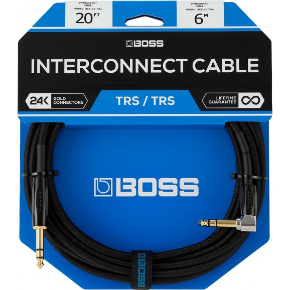 Boss BCC20TRA TRS Cable for Footswitches - 20ft