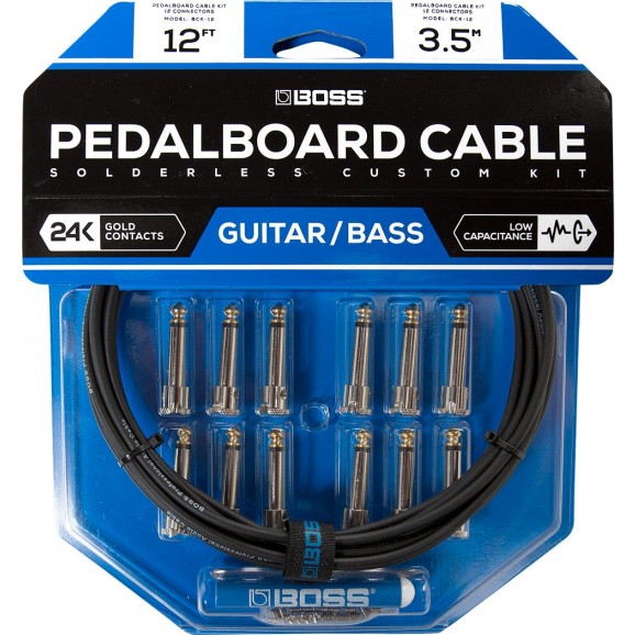 Boss - BCK12 Solderless Patch Cable Kit