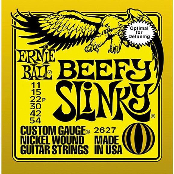 Ernie Ball Beefy Slinky 11-54 Electric Guitar Strings