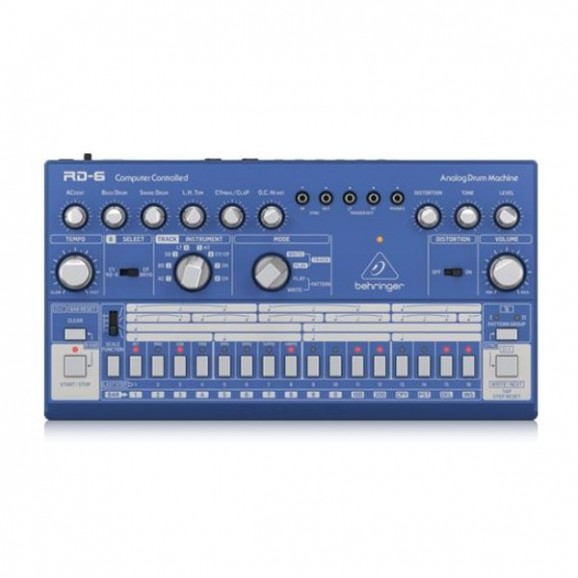 Behringer  RD6 Classic 606 style Analog Drum Machine - Blue