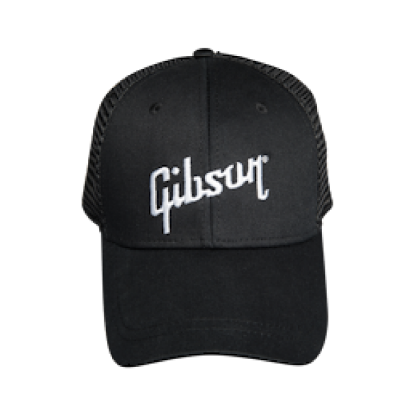 Gibson - Gibson Black Trucker Snapback
