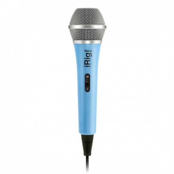 IK Multimedia iRig Mic Voice Analog Handheld Mic - Blue