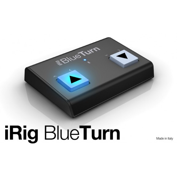 IK Multimedia iRig Blueturn Backlit Silent Bluetooth Page Turner - NO BOX