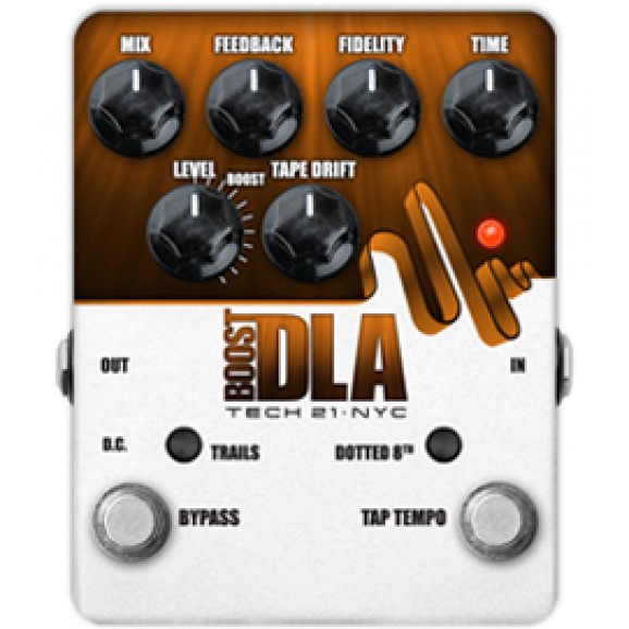 Tech 21 Boost DLA Delay Effects Pedal with Tap Tempo