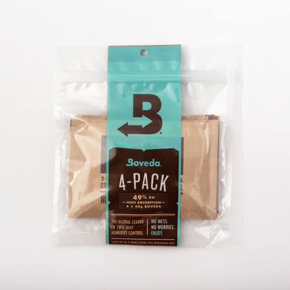 Boveda High Humidity 49% RH Size 40 Refill Pack of 4