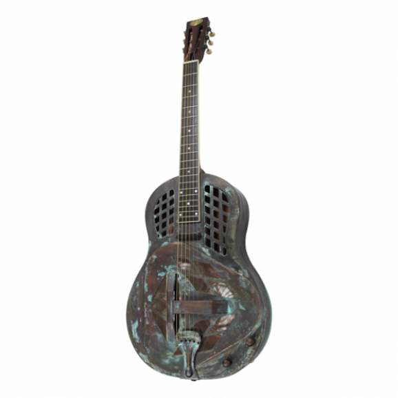 Bourbon Street Tricone Steel Guitar in Copper in Deluxe Case