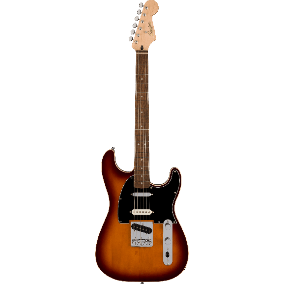 Squier Paranormal Custom Nashville Stratocaster, Laurel Fingerboard, Black Pickguard, Chocolate 2-Color Sunburst
