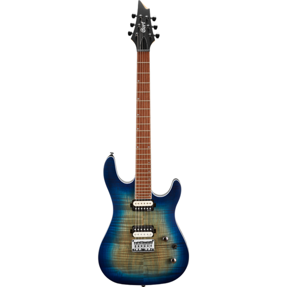 Cort KX300 Electric Guitar in Open Pore Cobolt Blue 