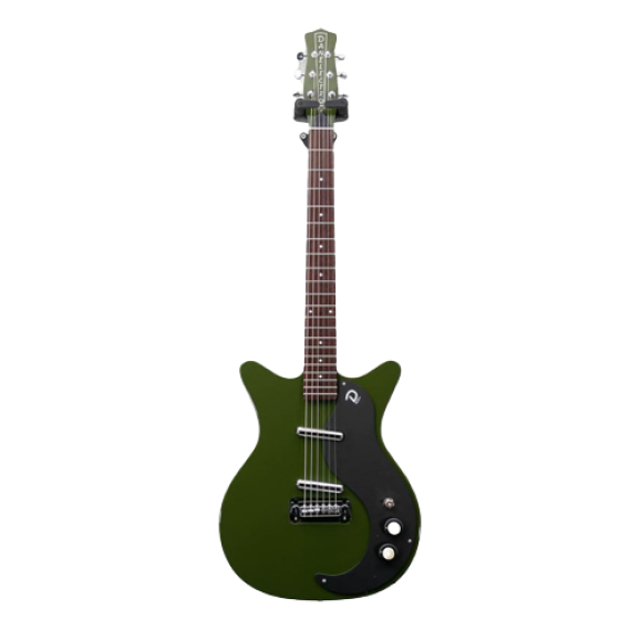 Danelectro ’59M Blackout Electric Guitar in Green Envy