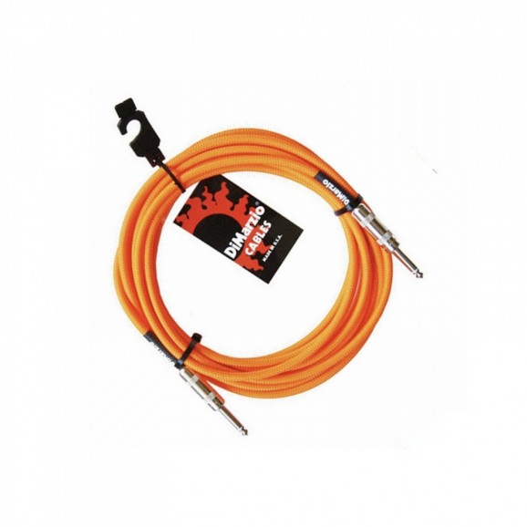 DiMarzio 18ft Guitar Cable in Neon Orange